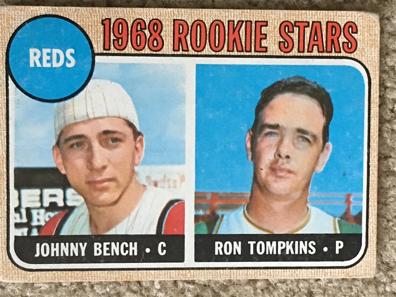 JOHNNY BENCH 1968 TOPPS ROOKIE 
