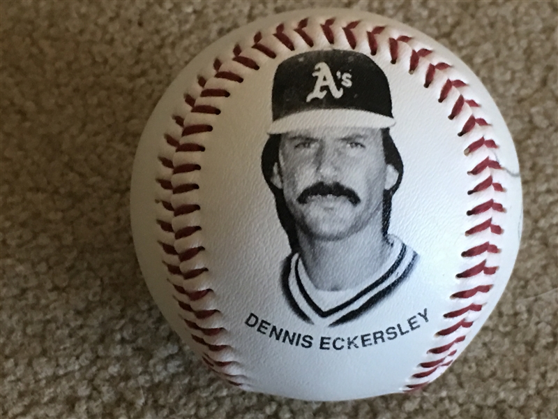 DENNIS ECKERSLEY SIGNED on HIS OWN PHOTO BALL