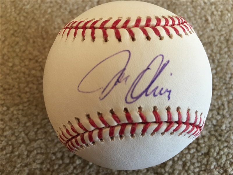 JOE OLIVER 1990 WORLD SERIES REDS SIGNED MLB BALL