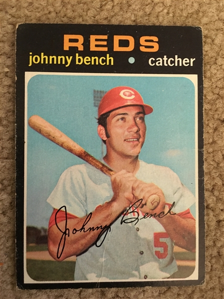 JOHNNY BENCH 1971 TOPPS #250 $50-$125.00