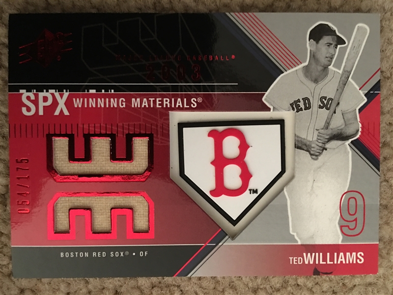 TED WILLIAMS $$$ DUAL GAME WORN JERSEY $$$ 