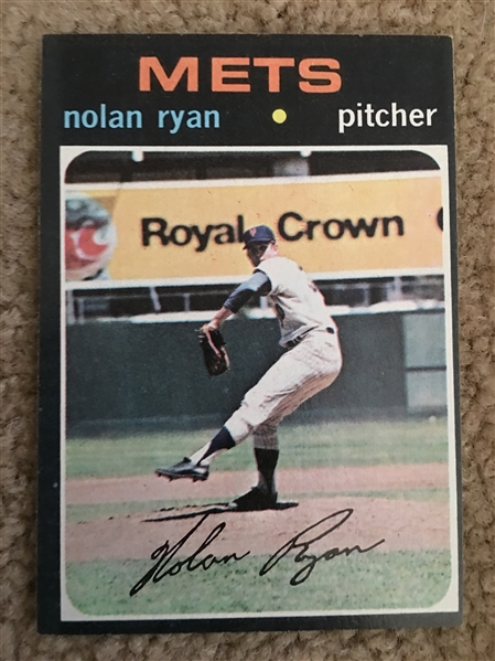 NOLAN RYAN 1971 TOPPS $150-$375.00 High#513
