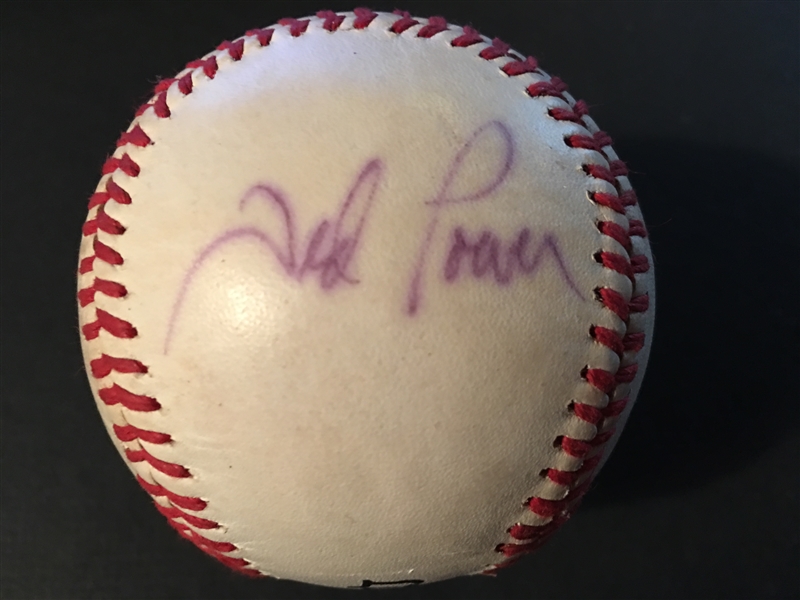TED POWER MOELLER SIGNED LL BALL 1990 W S 