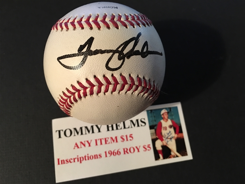 TOMMY HELMS MOELLER SIGNED OL USED BALL R O Y 