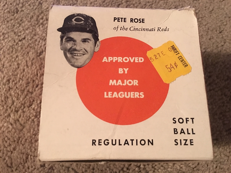 PETE ROSE WIFFLE BALL KING w NEW BALL in NICE BOX