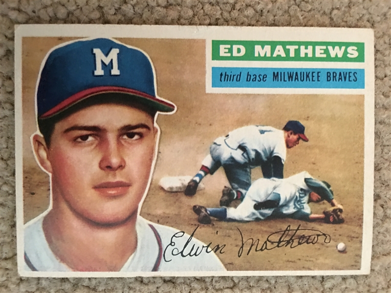 ED MATHEWS 1956 TOPPS #107 BV $100.00 - $300.00