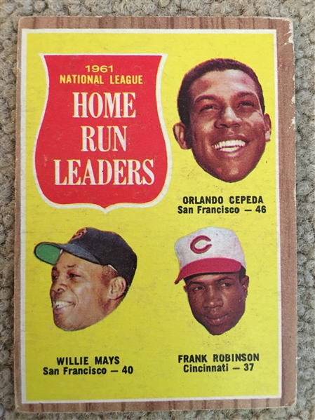 1962 TOPPS HR LDRS: WILLIE MAYS and FRANK ROBINSON