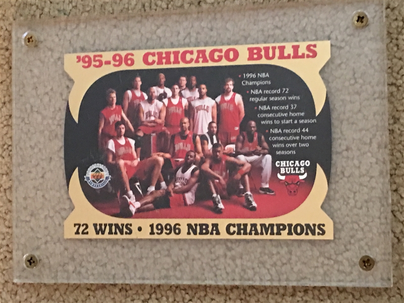 1995/96 BULLS NBA CHAMPS JUMBO Compare up to $20 on eBay