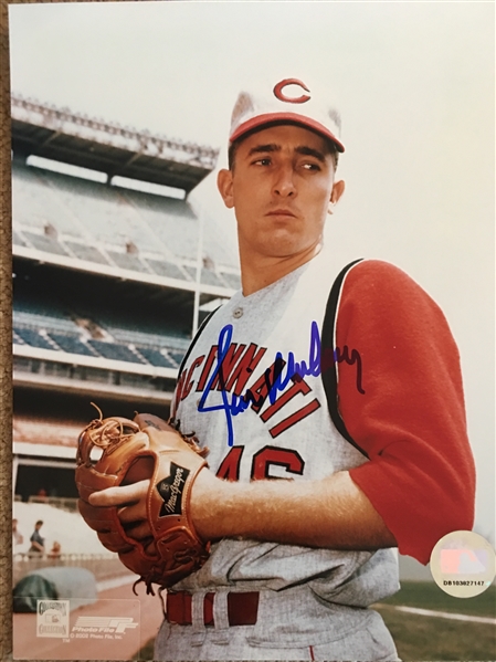 JIM MALONEY MOELLER SIGNED 8x10 2 No Hitters