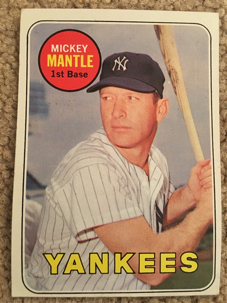 MICKEY MANTLE 1969 TOPPS BV $300.00 - $900.00