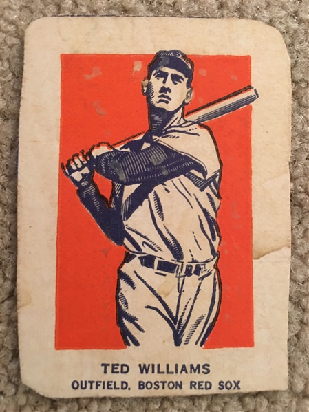 TED WILLIAMS 1952 WHEATIES - SEE SCAN - 67 Years Old