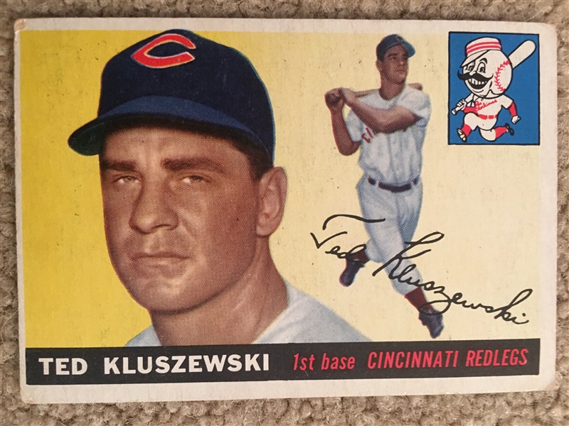 TED KLUSZEWSKI 1955 TOPPS #120 REDLEGS 