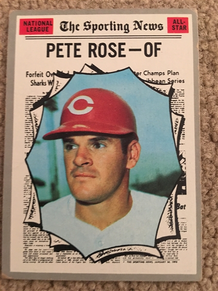 PETE ROSE 1970 TOPPS ALL STAR #458 