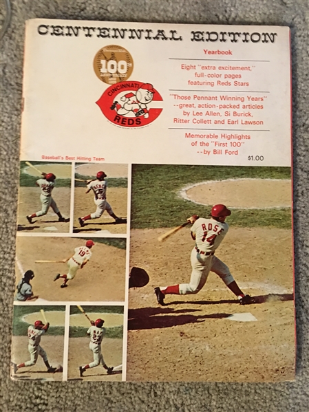 1969 REDS YEARBOOK 100th SEASON 