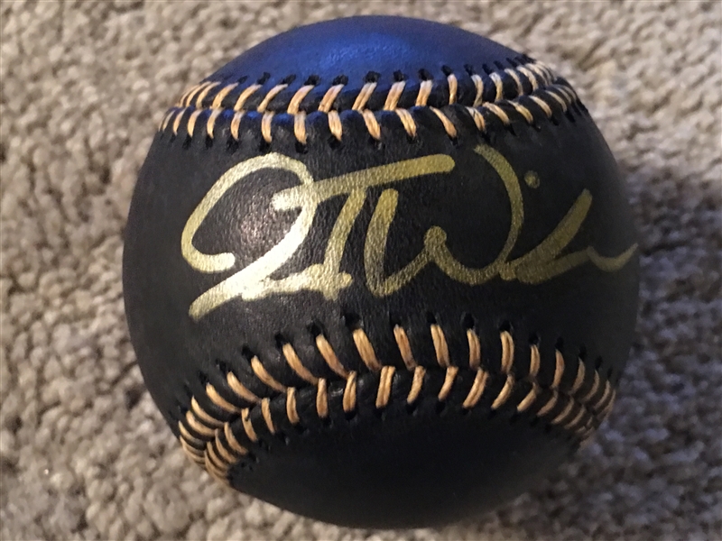 JESSIE WINKER REDS 1st ROUND PICK SIGNED BLACK MLB BALL