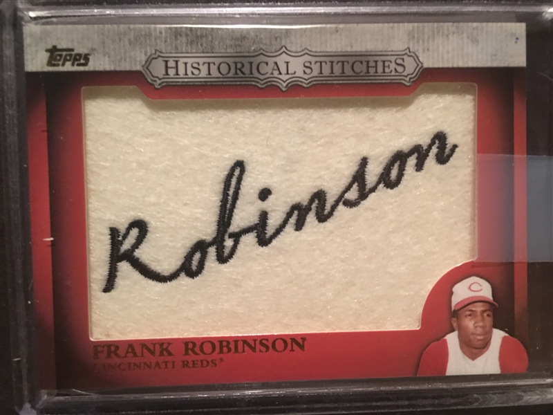 FRANK ROBINSON TOPPS STITCHES FLANNEL PATCH
