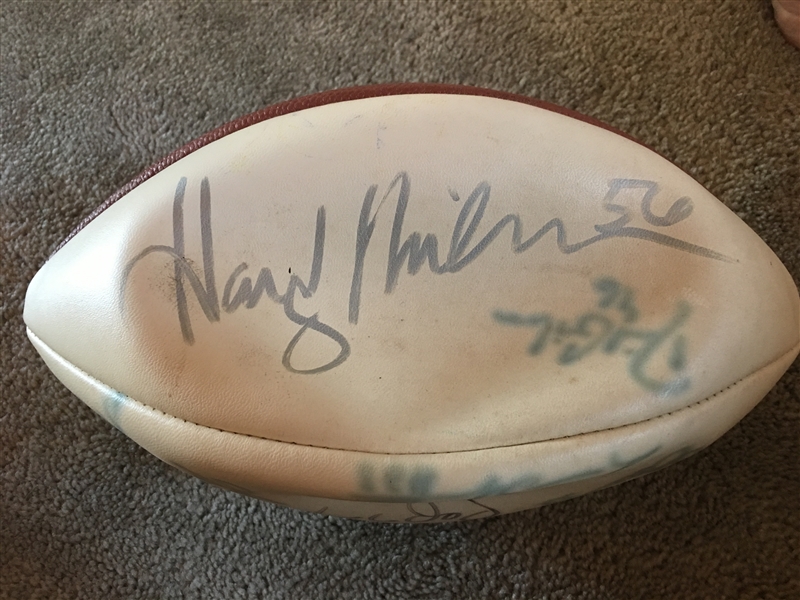 13 MYSTERY SIGNATURES SIGNED FOOTBALL Deflated