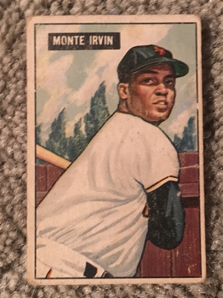 1951 BOWMAN MONTE IRVIN HOF #198 $125 - $375.00