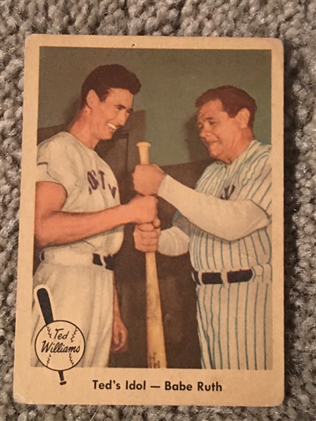 $$ BABE RUTH $$ 1959 FLEER TED WILLIAMS #2 $100- $300.00