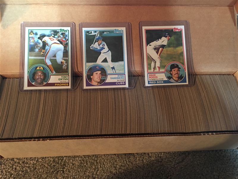 THE NICEST 1983 TOPPS SET ON THE PLANET.. GRADE THE ROOKIES !!! Read