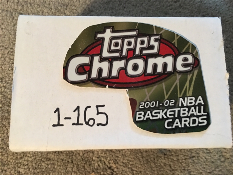 2001/02 1-165 TOPPS CHROME BSKB w ROOKIES $75 on eBay MINT