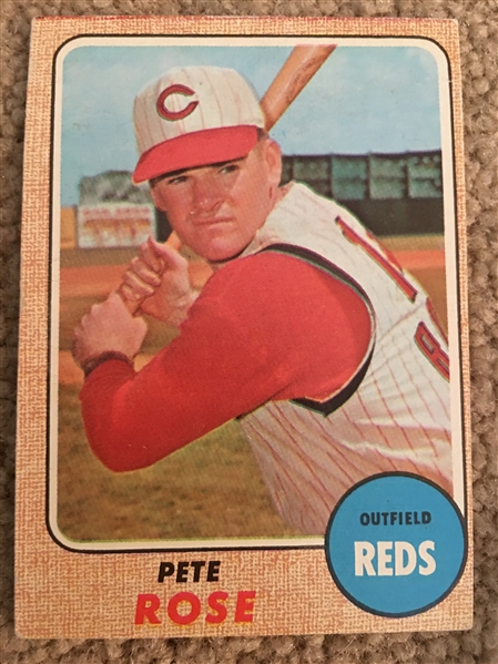 PETE ROSE 1968 TOPPS $60 - $180.00 WoW 