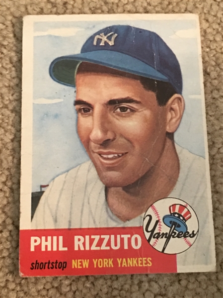 PHIL RIZZUTO 1953 TOPPS #114 $250-$750.00 WoW