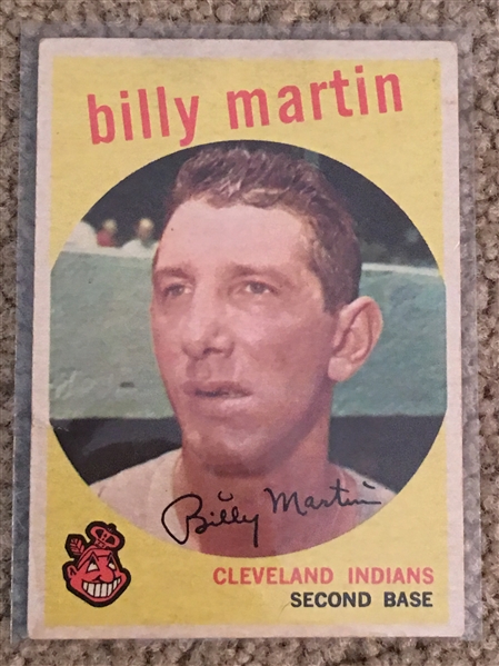 BILLY MARTIN 1959 TOPPS #295