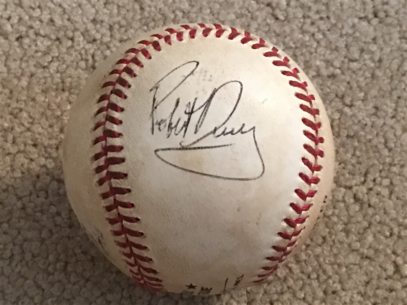 ROB DUCEY PHILLIES SIGNED on GAME USED NL BALL 