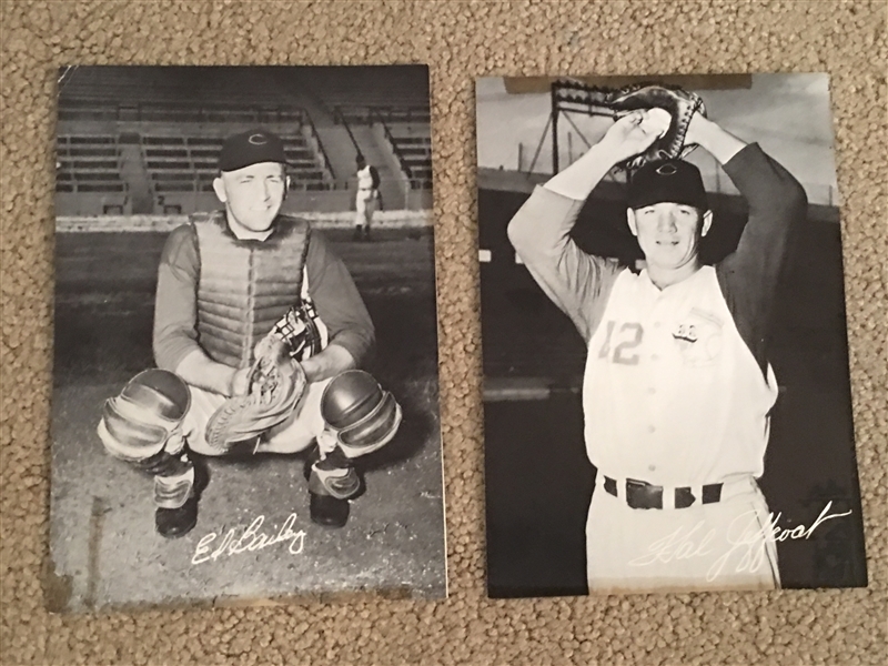 ED BAILEY and HAL JEFFCOAT VINTAGE 1957 REDLEGS PHOTOS 