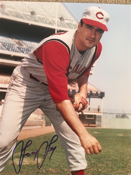 JOEY JAY 1960s REDS MOELLER SIGNED 8x10 PHOTO