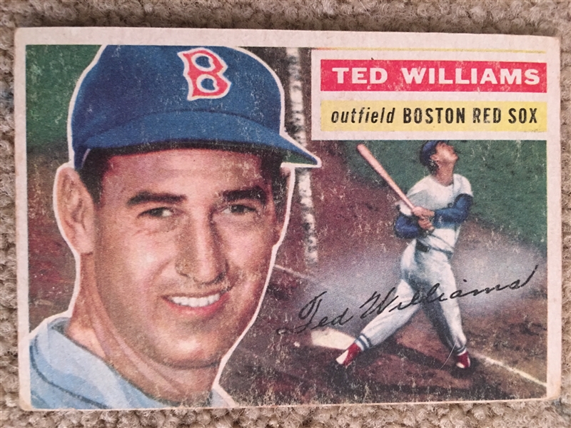1955 TOPPS PARTIAL BREAK: TED WILLIAMS #5 Nice ! $500.00 - $1500.00