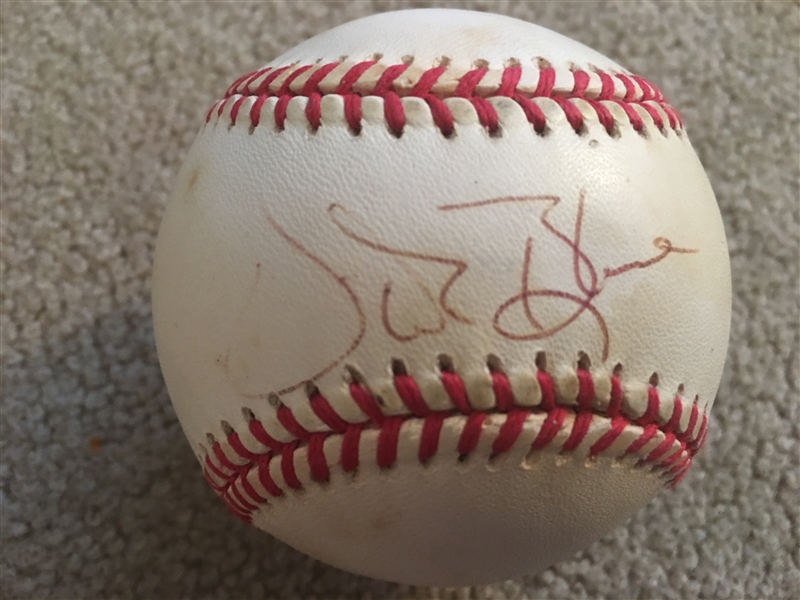 VIDA BLUE (Almost a Red) SIGNED A L BASEBALL 