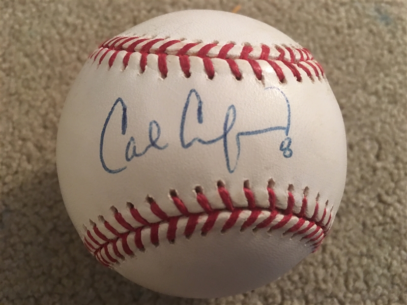 CARL CRAWFORD SIGNE PURE WHITE MLB BASEBALL