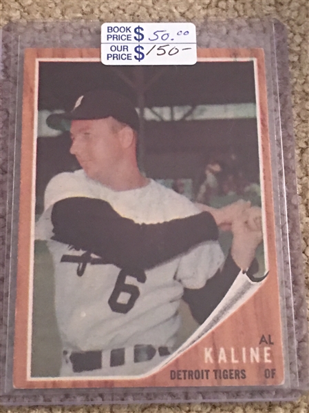 1962 TOPPS AL KALINE #150 $50.00 -$150.00 Real Nice!