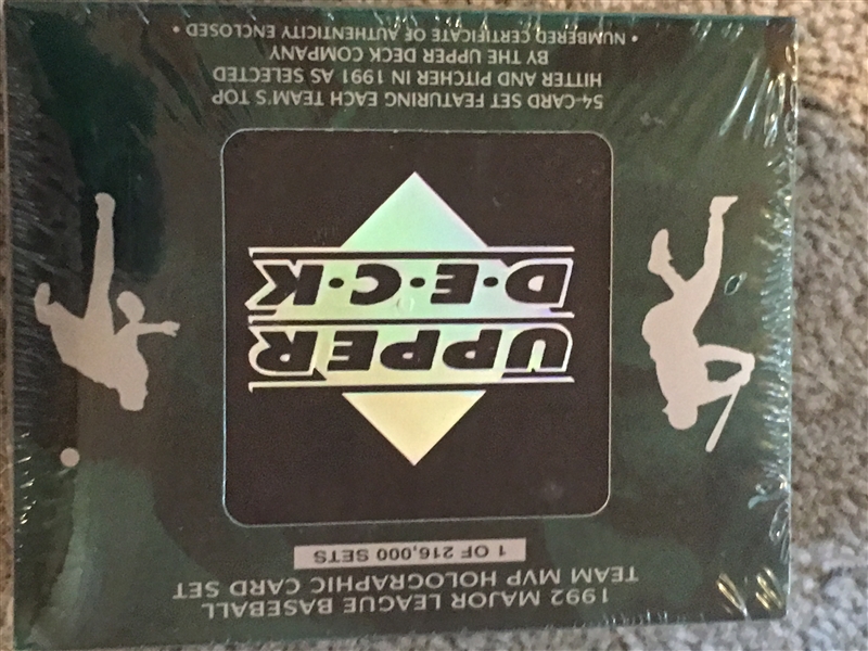 1992 UPPER DECK BASEBALL 54 CARD SEALED SET Gem Mint 