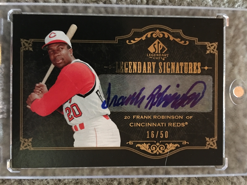 FRANK ROBINSON AUTO Upper Deck 16 of 50 Made Beauty !!