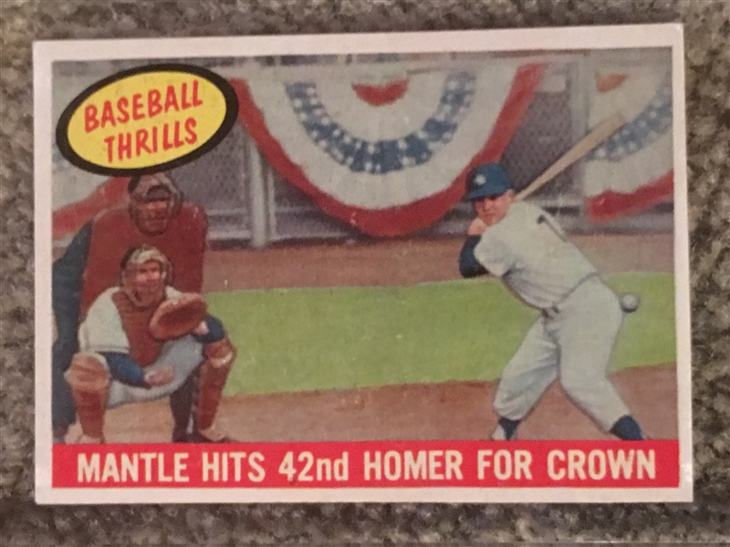 MICKEY MANTLE 1959 TOPPS #461 REALLY NICE !! Look $$$$$