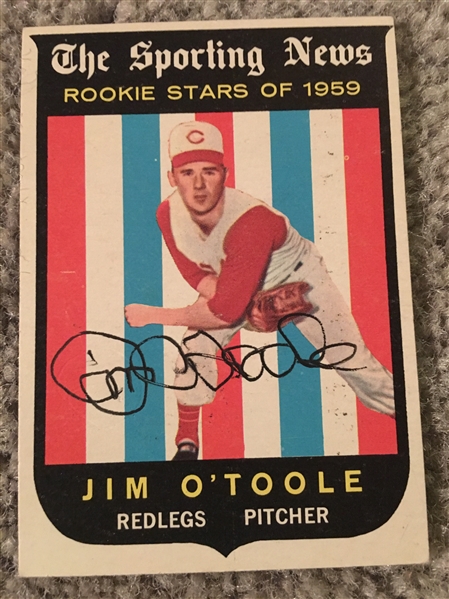 JIM OTOOLE MOELLER SIGNED 1959 TOPPS ROOKIE Deceases