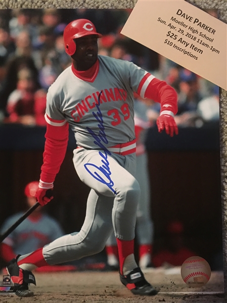 DAVE PARKER MOELLER SIGNED 8x10 with SHOW TIX