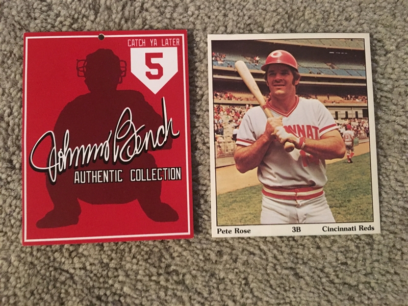 JOHNNY BENCH and PETE ROSE CARDS 