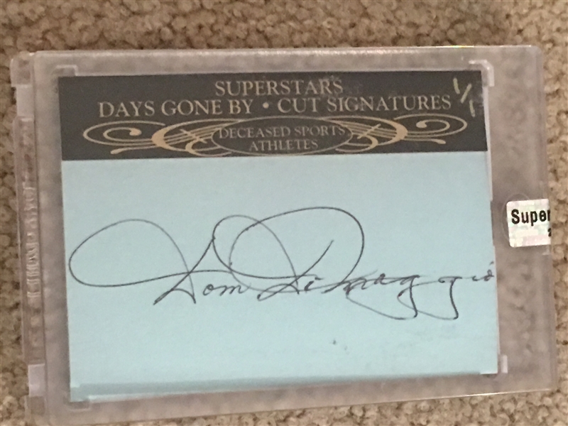 DOM DiMAGGIO DAYS GONE BY CUT AUTOGRAPH 1 of 1 Only 1 Sealed JSA COA 