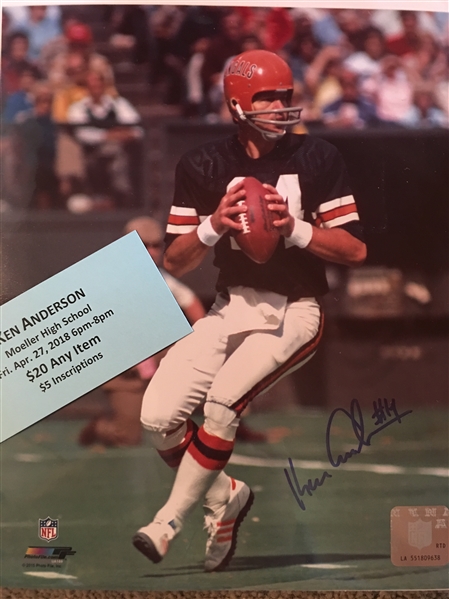 KENNY ANDERSON MOELLER SIGNED 8x10 PHOTO with SHOW TICKET $25