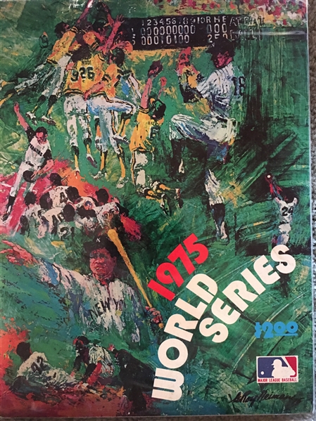 1975 REDS WORLD SERIES YEARBOOK PROGRAM 
