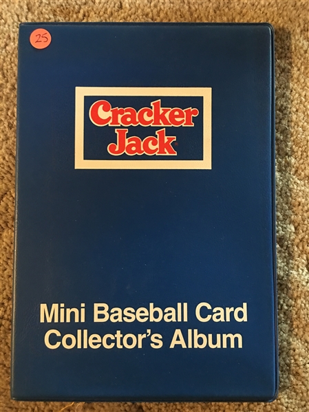 $$$ CRACKER JACK 1991 COMPLETE SET MINI TOPPS SET in BINDER. Mint $$$