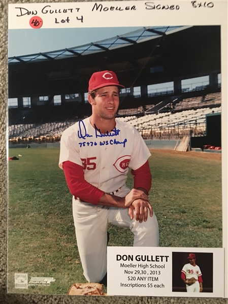DON GULLETT MOELLER SIGNED 8x10 PHOTO with SHOW TICKET 