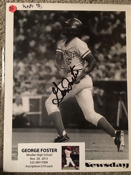 GEORGE FOSTER MOELLER SIGNED 8x10 PHOTO with SHOW TICKET 