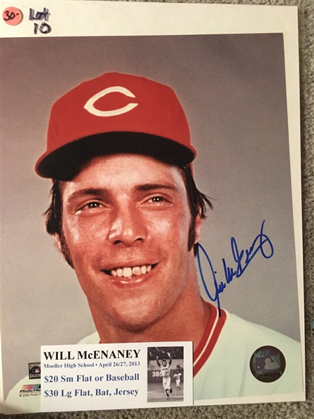 WILL MCENANEY MOELLER SIGNED 8x10 PHOTO with SHOW TICKET 