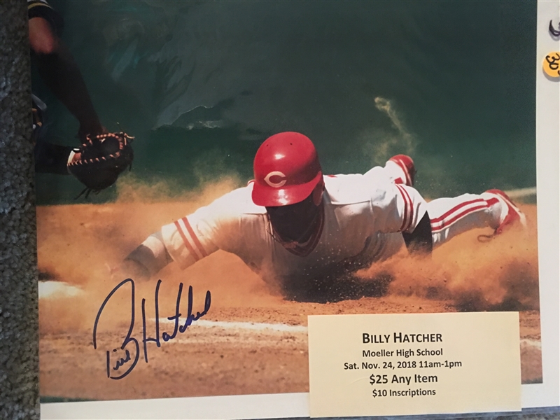 BILLY HATCHER MOELLER SIGNED 8x10 PHOTO with SHOW TICKET 