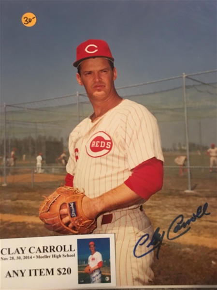 CLAY CARROLL MOELLER SIGNED 8x10 PHOTO with SHOW TICKET
